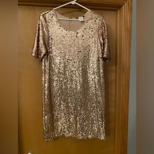 Fun gold, sequins dress!